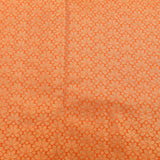 Lavender Kanjivaram Silk Saree With Orange Border And Multicolour Elephant Shikargah Weave