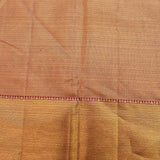 Elegant Mustard Yellow And Burgundy Kanjivaram Silk Saree With Gold Zari Weave