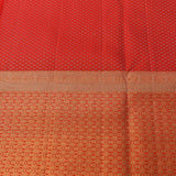 Red Kanjivaram Silk Saree With Elephant Medallion Border