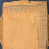 Peach Organza Saree With Scattered Gold Sequin Buttis