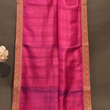 Pink Organza Designer Saree With Floral And Bird Embroidery