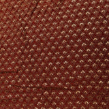 Maroon Organza Saree With Dense Gold Sequin Floral Embroidery