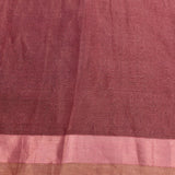 Navy Floral Printed Organza Saree With Pink Pattu Border