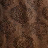 Antique Bronze Organza Tissue Fusion Saree With Jaal Design