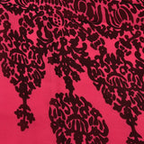 Stunning Bright Pink Georgette Saree With Black Lace Embroidered Pallu & Gold Sequin Border