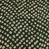 Beautiful Green Designer Blended Silk Saree With All Over Bandhani