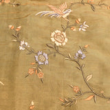 Dark Beige Silk Blend Tissue Embroidered Saree