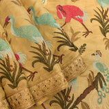 Elegant Beige Silk Blend Tissue Embroidered Saree