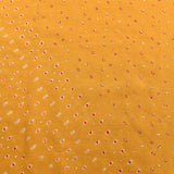 Yellow Georgette Printed Saree With Bandhani Design
