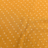 Yellow Georgette Printed Saree With Bandhani Design