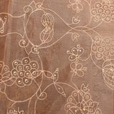 Peach Organza Tissue Designer Saree With Gold Zari Border