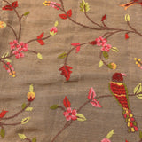 Elegant Light Brown And Beige Silk Blend Designer Saree