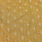 Beige Multi-Color Cotton Saree With Floral Embroidery And Border