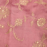 Mauve Designer Organza Tissue Embroidered Saree With Sequin Details