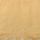 Luxury Gold Organza Tissue Designer Saree With Pastel Floral Embroidery