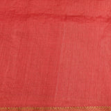 Vibrant Peach Cotton Saree With Hand-Embroidered Gold Beaded Floral Motifs