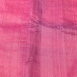 Pink Silk Blend Designer Saree Featuring Stripes With Gold Embroidered Border