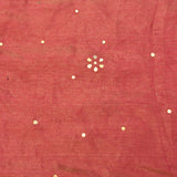 Blush Pink Sheer Organza Foil Saree With Multicolour Floral Trellis