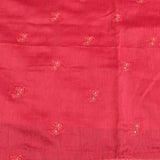 Pink Organza Designer Saree With Floral And Bird Embroidery