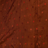 Regal Maroon Silk Saree With Hand-Embroidered Paisley & Floral Motifs