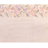 Off-White Floral Embroidered Tissue Silk Saree