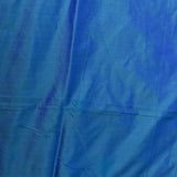 Blue Banarasi Silk Saree With Silver Zari Leaf Butti