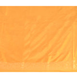 Golden Yellow Animal Floral Jaal Banarasi Silk Saree