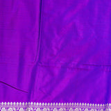 Violet Banarasi Silk Saree With Diamond Trellis Zari Weave