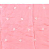 Baby Pink Floral Silk Blend Saree
