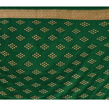 Deeo Forest Green With Ornate Gold And Floral Butti In Banasari Silk Saree