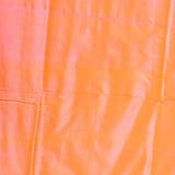 Peach Coral Banarasi Silk Saree With Gold Zari Paisley Medallion Jaal And Chevron Border
