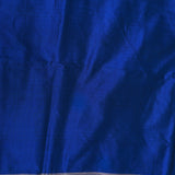 Royal Blue Banarasi Silk Saree With Gold Zari Paisley Jaal And Chevron Pallu