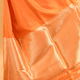 Sunset Orange Animal Motif Banarasi Saree