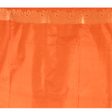 Sunset Orange Floral Jaal Banarasi Silk Saree