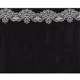 Black Floral Embroidered Silk Blend Saree