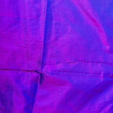 Violet Purple Banarasi Silk Saree With Silver Zari Floral Jaal And Dense Lattice Pallu