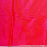 Pink Banarasi Silk Saree With Silver Zari Sunflower Weave