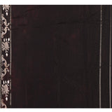 Black Tussar Embroidered Saree