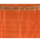 Rust Orange With Intricate Floral Jaal Banarasi Silk Saree