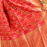 Lotus Pink Meenakari Jaal Banarasi Silk Saree