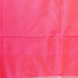 Rani Pink Banarasi Silk Saree With Silver Zari Floral Jaal Weave