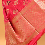 Blush Pink Allover Meenakari Butti Banarasi Saree