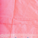 Pink Banarasi Silk Saree With Star Floral Booti And Lattice Medallion Pallu
