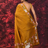 Jewel Golden Yellow Tissue Silk Saree