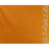 Earthy Mustard Embroidered Tussar Silk Saree