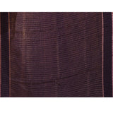 Dark Purple Embroidered Tussar Saree