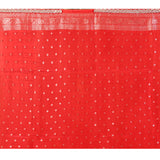 Rich Red Floral Banarasi Silk Saree