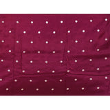 Dark Purple Butti Embroidered Silk Saree