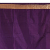 Mulberry Purple Floral Meenakari Jaal Banarasi Silk Saree