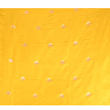 Vibrant Yellow With Gold Butti & Gold Zari Border In Banarasi Silk Saree